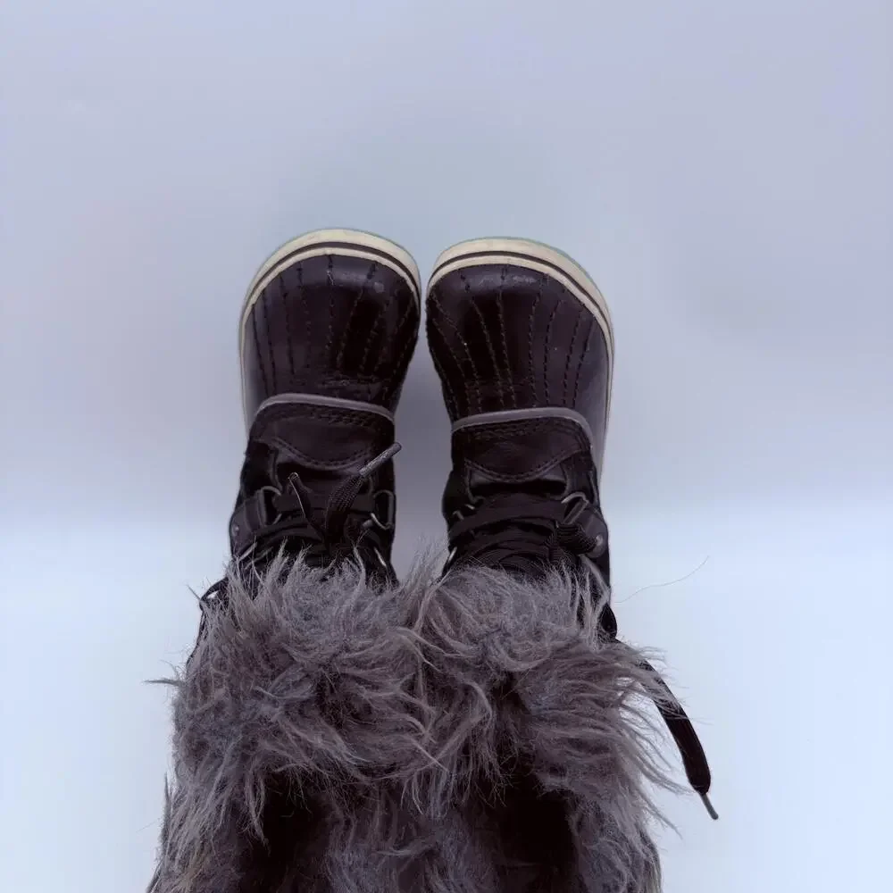 Sorel Youth Tofino Waterproof Winter Boots Black/Ice Size 1 - Picture 7 of 11